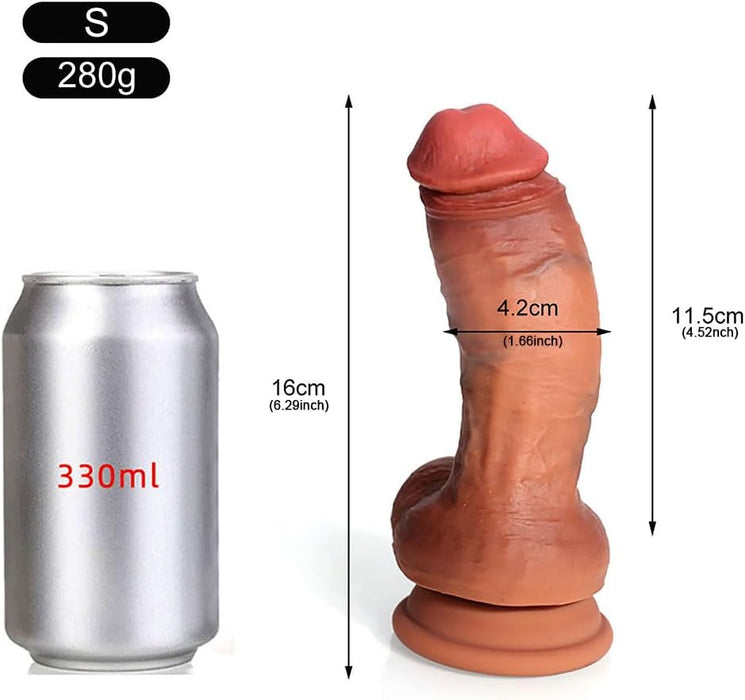 Реалистичный Tail дилдо 16 см с сильной присоской из силикона