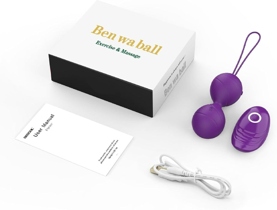 Mīkstas silikona mīlas bumbiņas ar 10 vibrāciju režīmiem un tālvadību