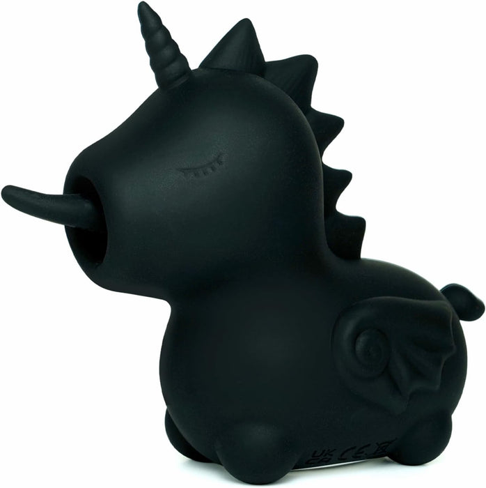 Wild Spirit melns 9 cm ārējās stimulācijas vibrators ar 20 režīmiem