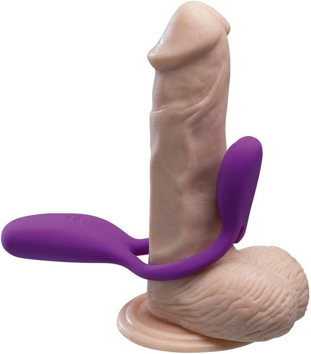 Flexxio pāru vibratoru lila krāsā no ādas draudzīgām materiāliem