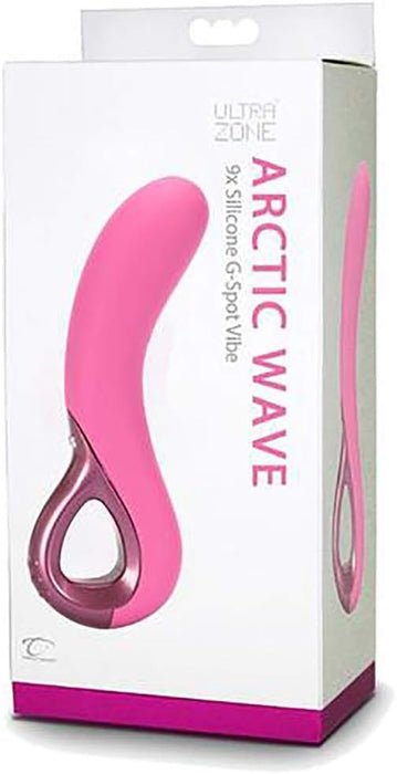 Ultrazone 9X Arctic Wave силиконовый вибратор для точки G с сильной присоской – розовый