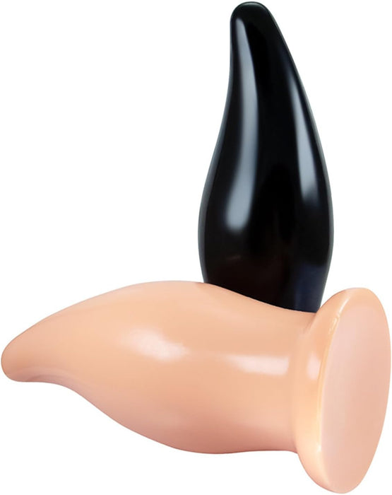 Большая анальная пробка с сильной присоской и гибкостью для удовольствия