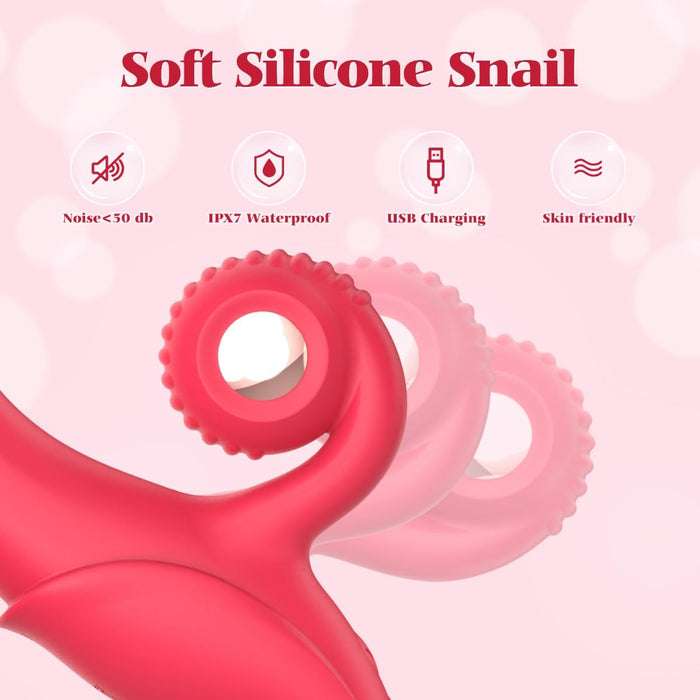 G punkta vibrators sievietēm ar 10 vibrācijas režīmiem un gliemežvāka stimulatoru