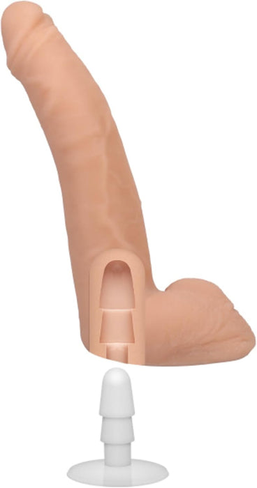Reālistisks 24 cm ādas krāsas dildo ar spēcīgu piesūcekni