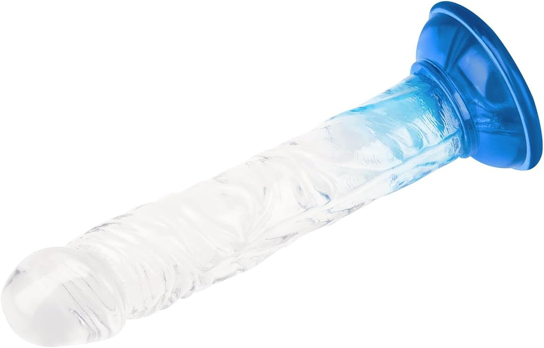 Dabisks dildo ar stipru piesūcekni, 22 cm, mīksts un elastīgs