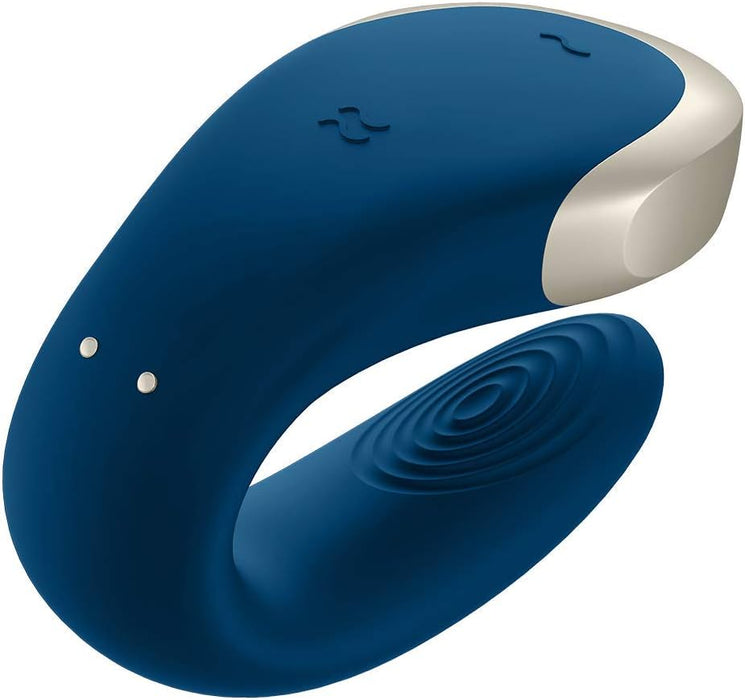 Poru vibrators ar tālvadības pulti un aplikāciju, medicīniskā silikona zilā krāsā