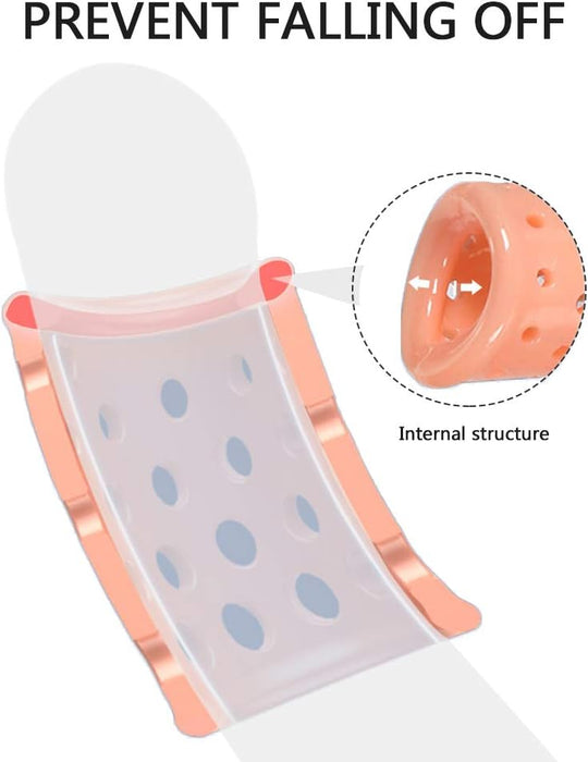 Набор из 5 силиконовых эрекционных колец с сильной присоской для мужчин