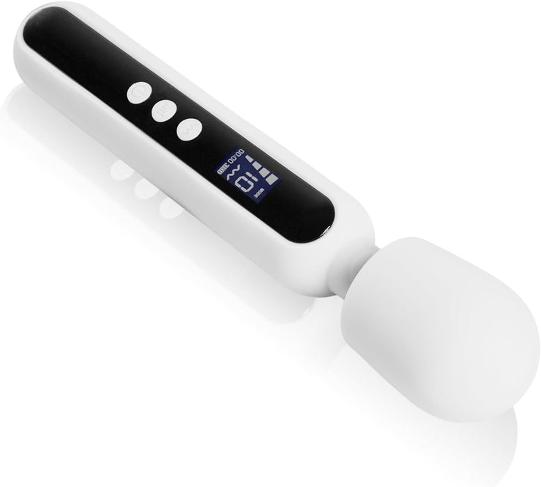 THE ROCK XL 23,5 см мощный вибратор для женщин с дисплеем и сильной присоской