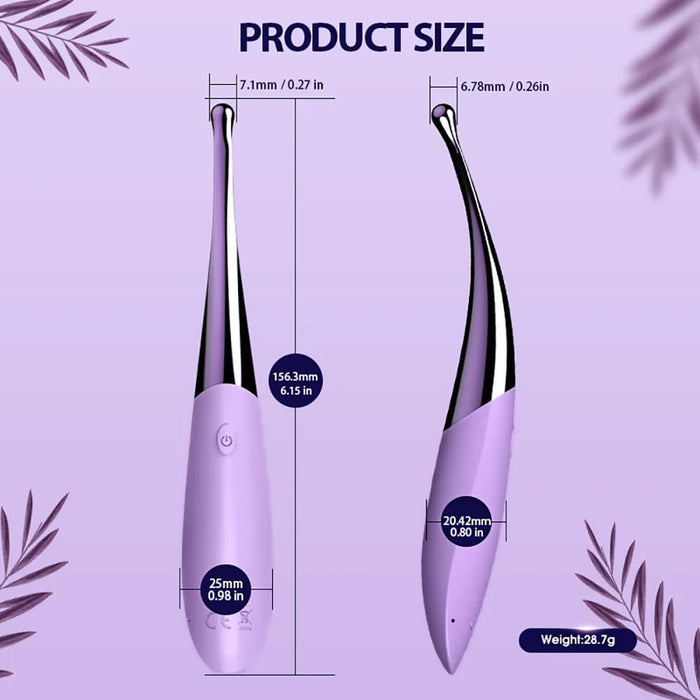 Kompakts vibrators ar 12 vibrācijas režīmiem un klusā darbībā