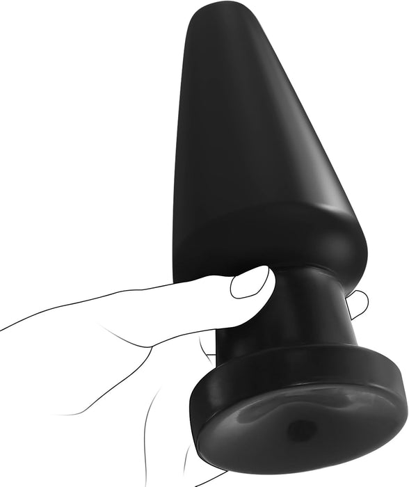 Liels anālais korķis ar 7 cm diametru – komplekts pieredzējušajiem