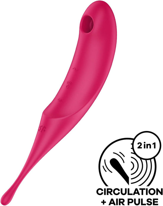Twirling Pro Klitora Vibrators ar 11 Spiediena Viļņiem un 12 Vibrāciju Programmas