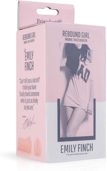 Реалистичная мужская мастурбатора с сильной присоской Эмили Финч – компактная, телесная