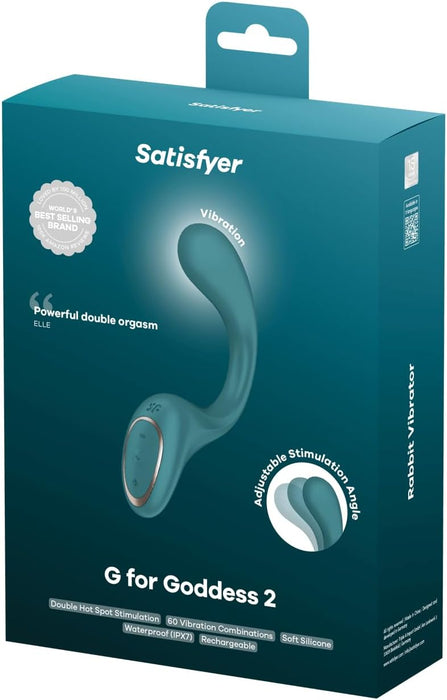 G for Goddess 2 – Вибратор для женщин с сильной присоской, 2 мотора и 60 программ