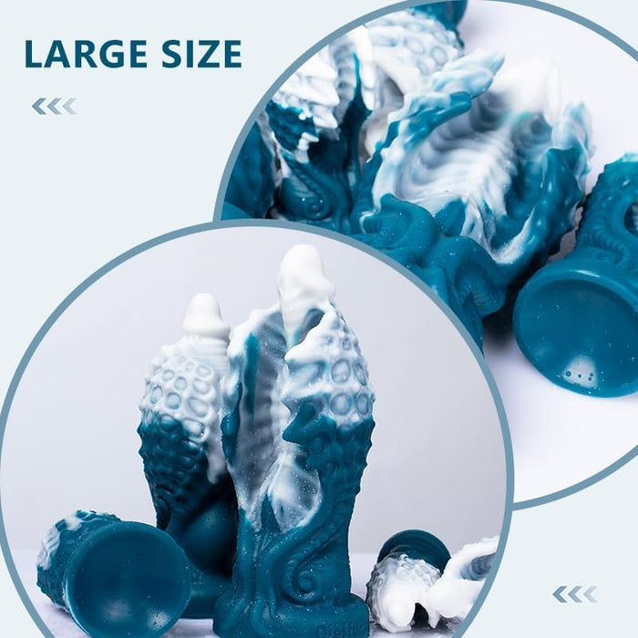 Hippogreif – bioloģisks silikona dildo ar spēcīgu piesūcekni un pieciem izmēriem