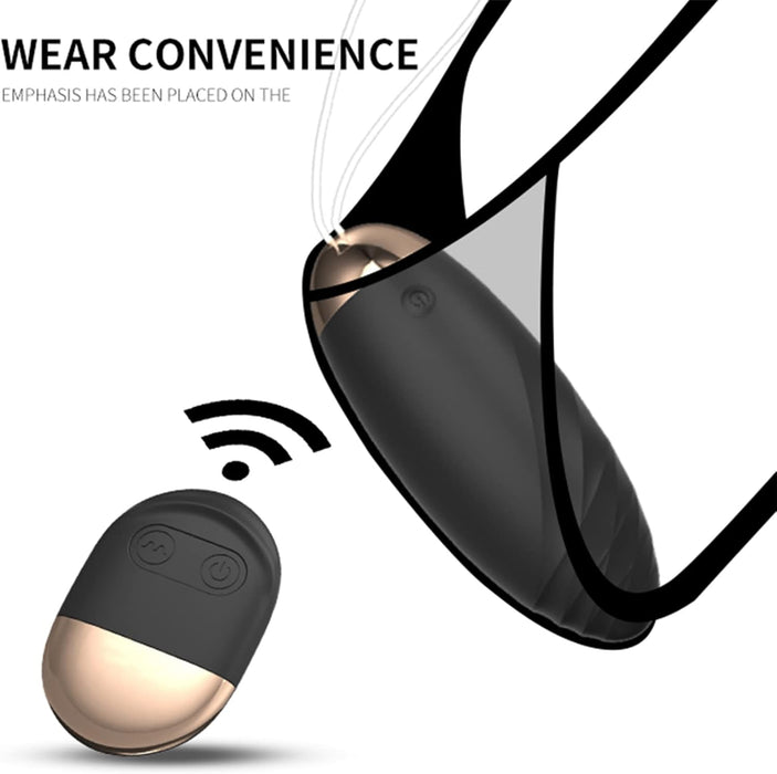 Kompakts vibrējošs olu rīks ar 10 režīmiem un tālvadības pulti