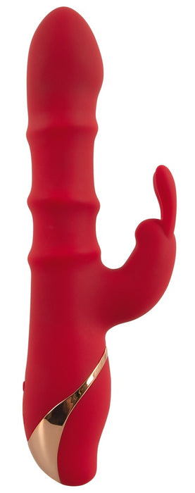 Trusīša vibrators ar 3 kustīgiem gredzeniem – intensīva maksts un klitora stimulācija