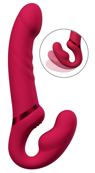 Lapis – lietotnē vadāms strapless vibrators lomu spēlēm un peggingam sievietēm