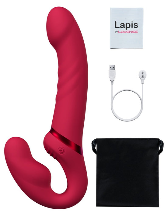 Lapis – lietotnē vadāms strapless vibrators lomu spēlēm un peggingam sievietēm