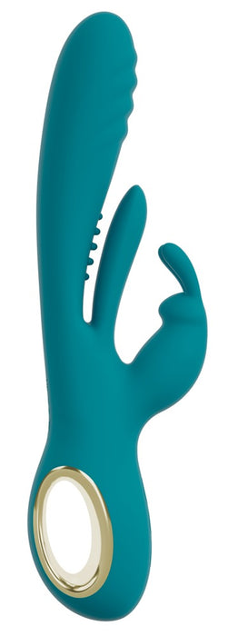 Trīskāršs Rabbit Vibrators ar Spēcīgu Spiedošo Funkciju un G-punkta Stimulāciju Sievietēm