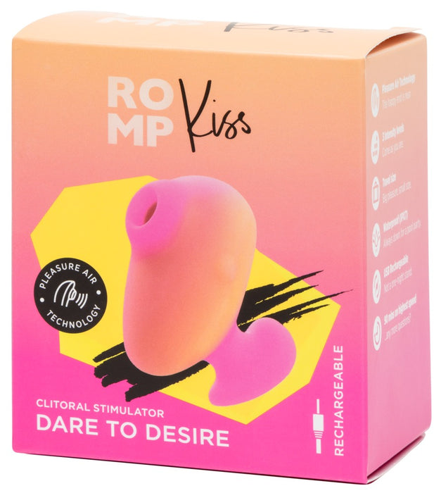 Kiss – kompakts, ūdensizturīgs pulsators ar Pleasure Air tehnoloģiju sievietēm