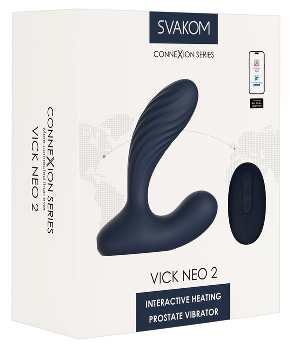 Vick Neo 2 – klusais prostatas un starpenes stimulators ar tālvadību un sildīšanas funkciju