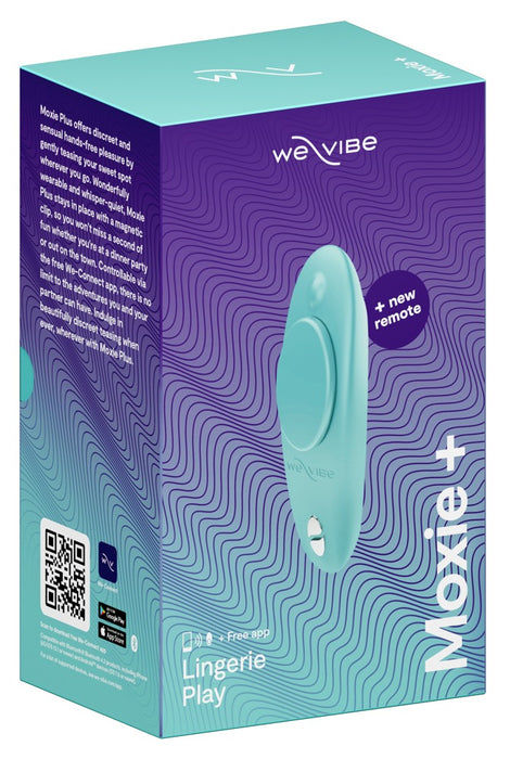 Moxie+ – kluss vibrators ar magnētisku stiprinājumu, 10 vibrācijas režīmiem un tālvadības pulti