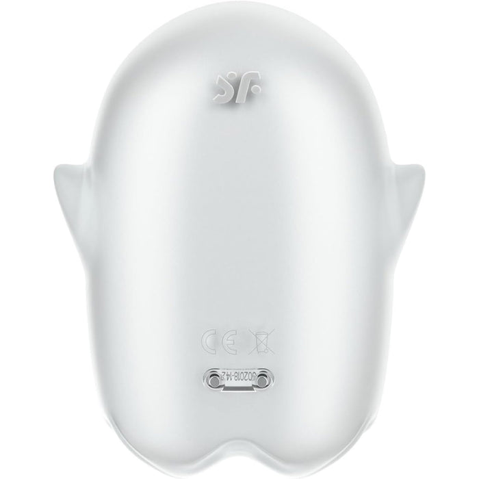 Satisfyer Glowing Ghost White – diskretiškas, intensyvus klitorio stimuliatorius su švytėjimo funkcija ir vibracijomis