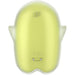 Satisfyer Glowing Ghost Geltonas – Vandeniui atsparus spindintis vakuuminis klitorio stimuliatorius su 11 intensyvumo lygių