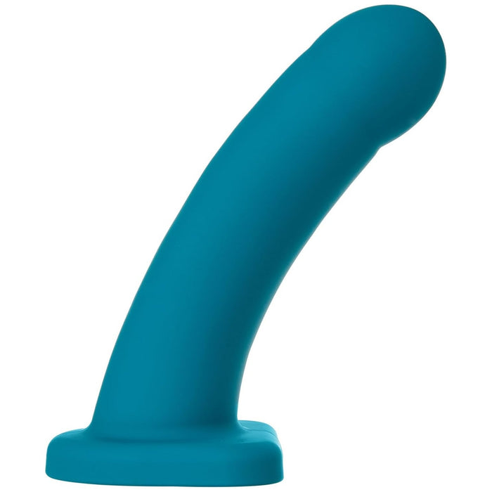 Зеленый полый G-точечный вибратор из 100% силикона с сильной присоской