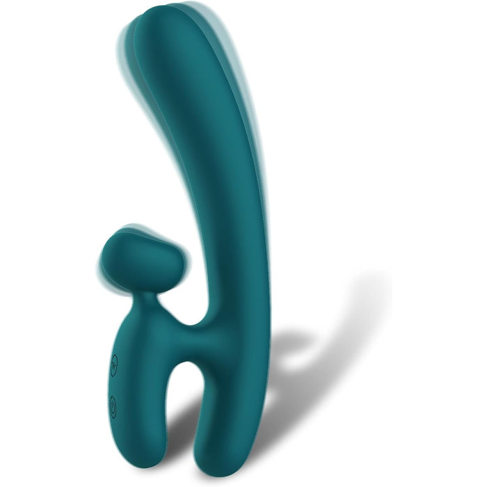 2 vienā vibrators sievietēm ar 10 vibrācijas režīmiem un klitora stimulatoru