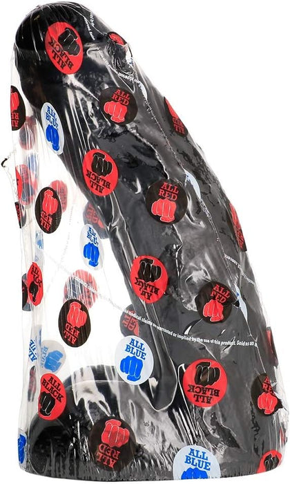 X-Man Monster Dong dildo 25,5 cm melns – mīksts un drošs variants