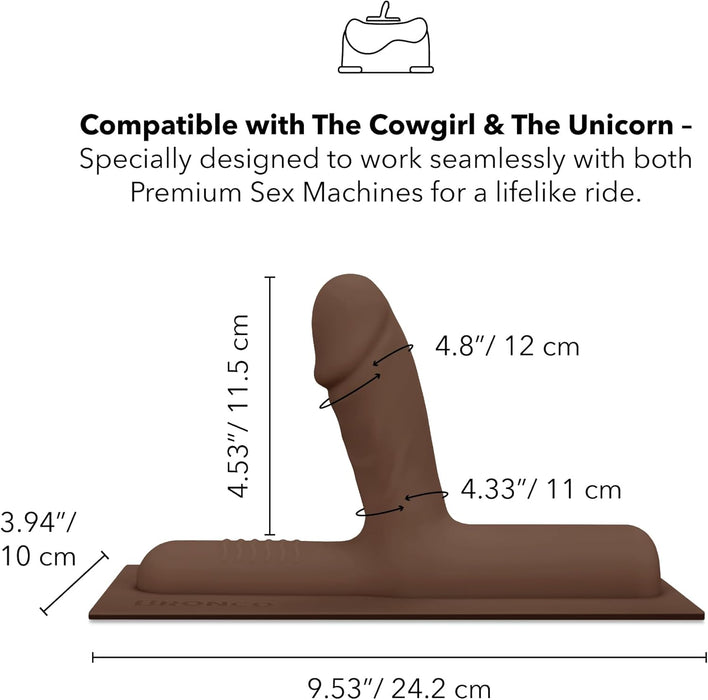 Реалистичный фаллоимитатор темного цвета с G-точкой, с сильной присоской