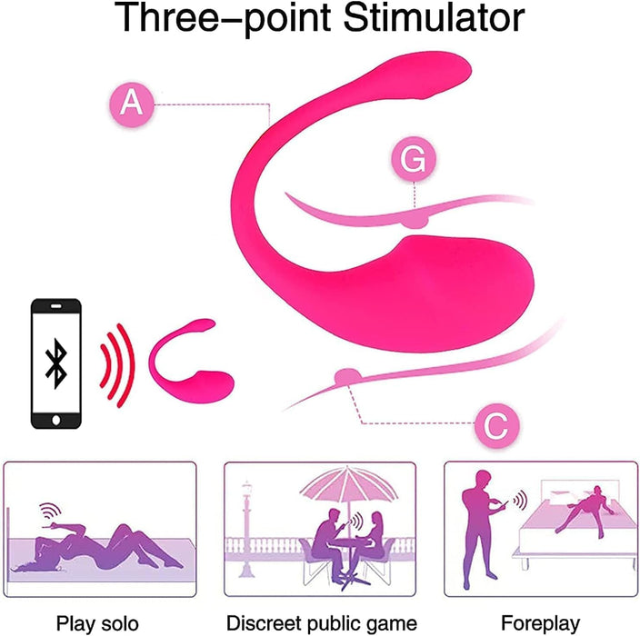 Bluetooth dildo ar APP tālvadību sievietēm un pāriem ar 10 vibrācijas režīmiem