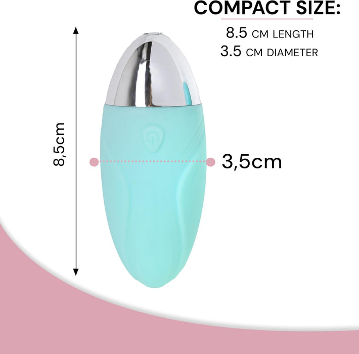Mini vibrējošs olas formas rotaļlieta ar 10 režīmiem un tālvadību, ūdensizturīga