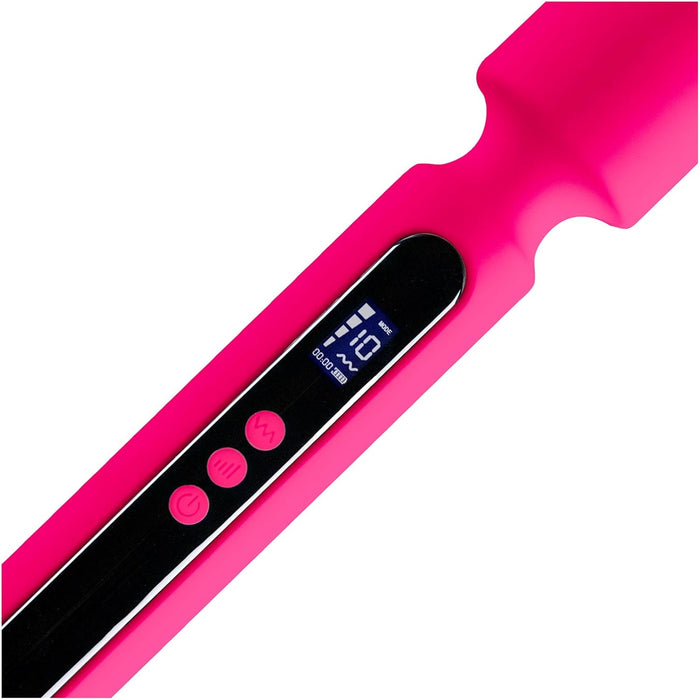 THE ROCK XXL – jaudinošs bezvadu vibrators sievietēm ar jaudu un trīs uzgaļiem