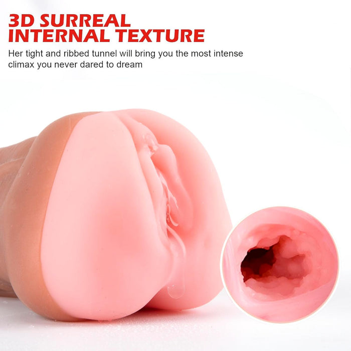 Реалистичный мягкий фаллоимитатор 21 см для мужчин с сильной присоской