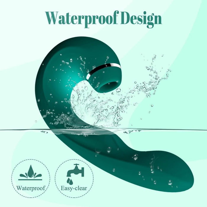 4 в 1 вибратор с сильной присоской для клитора и точки G, 10 режимов вибрации