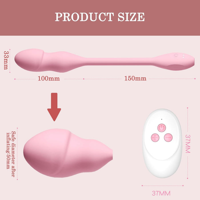 Мини-вибратор и анальная пробка с сильной присоской, 10 режимов вибрации