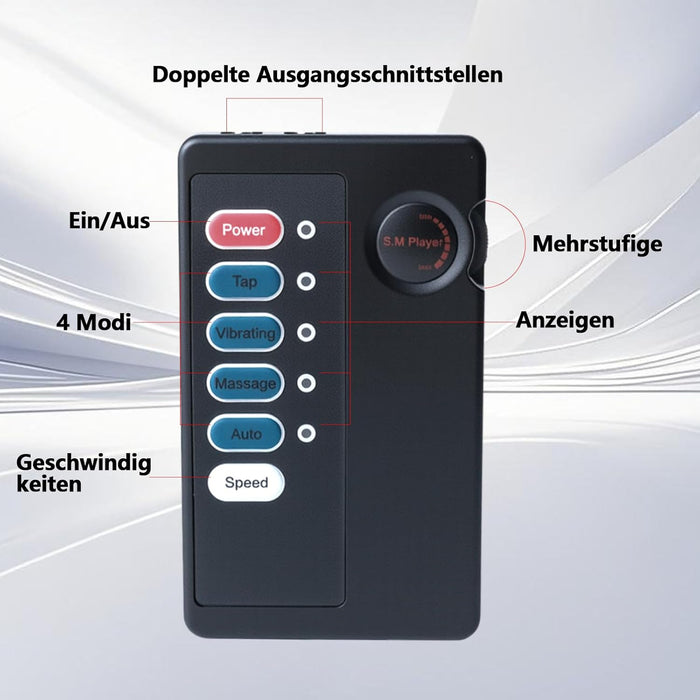 Elektrostimulācijas ādas dzimumloceklis gredzens ar 4 režīmiem intensīvai baudas sajūtai