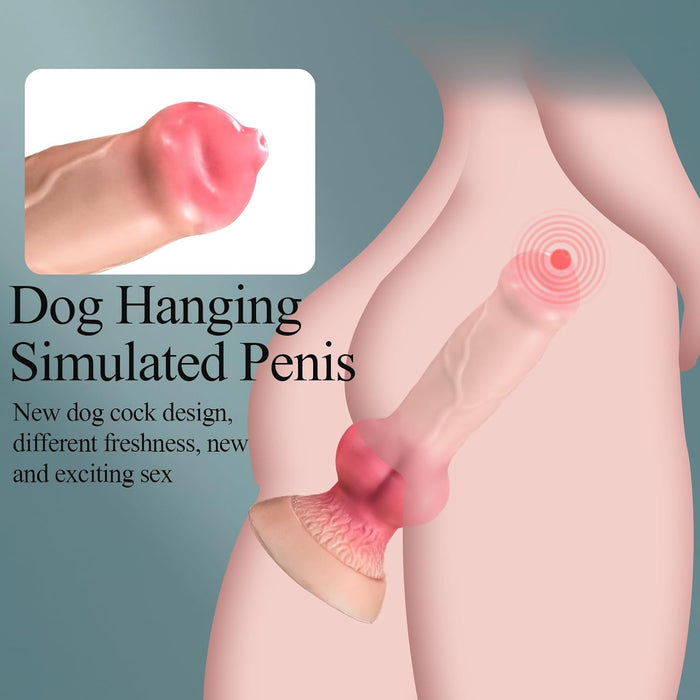 Реалистичный большой догги дилдо с сильной присоской – 5 размеров