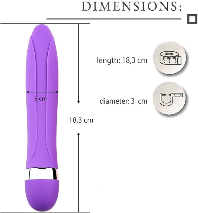 Vibrators sievietēm – kluss un spēcīgs 18,3 cm garš solo un pāriem