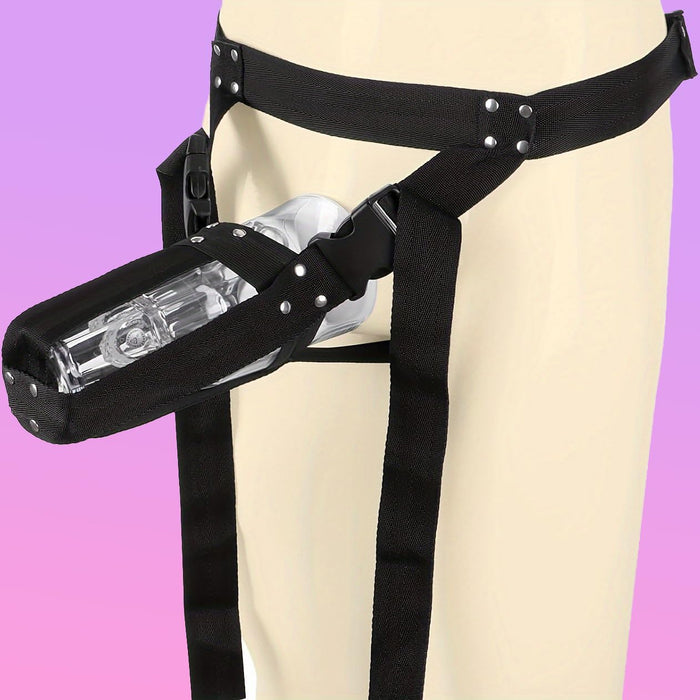 Регулируемый мужской ремень для мастурбатора из нейлона с сильной присоской