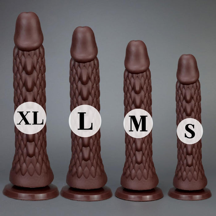 Realistisks 29,5 cm silikona dildo ar spēcīgu piesūcekni XL izmērā