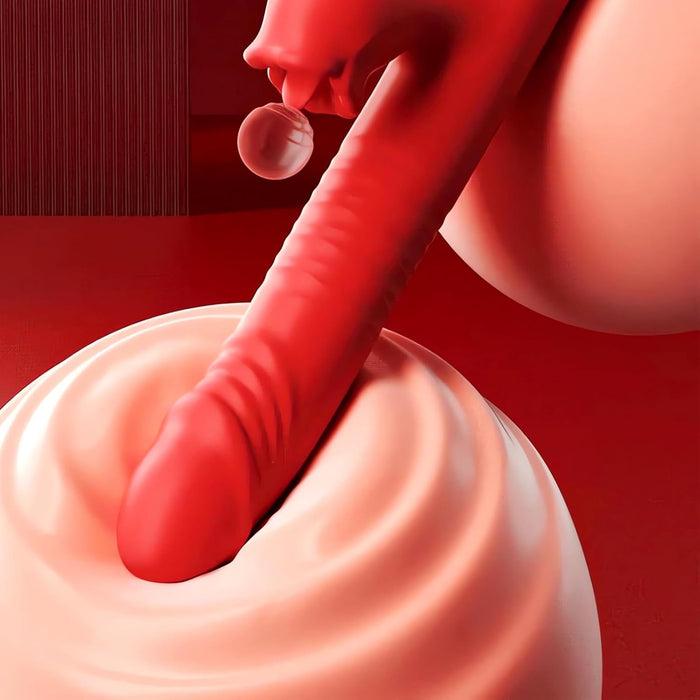 Вибратор 5IN1 для женщин с сильной присоской, 10 режимов вибрации и стимуляции G-точки