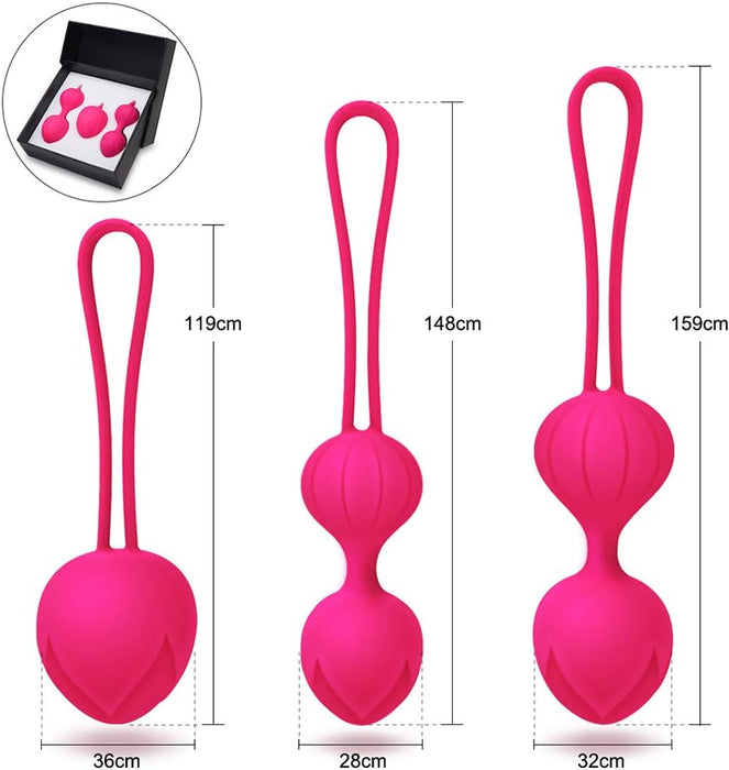 Premium Liebeskugeln 3 gabali komplekts sievietēm – iegurņa pamatnes trenažieris