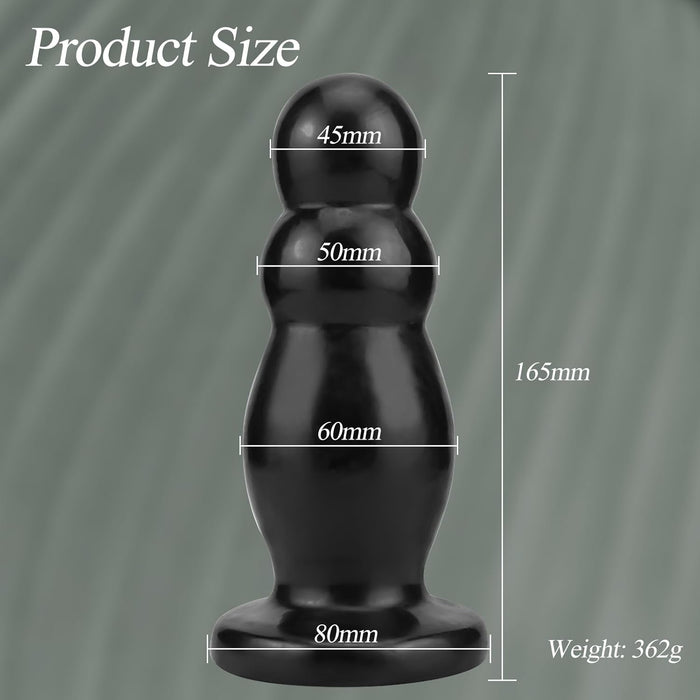 XXL Аналог с 3 Анальными Шариками и Сильной Присоской для Продвинутых