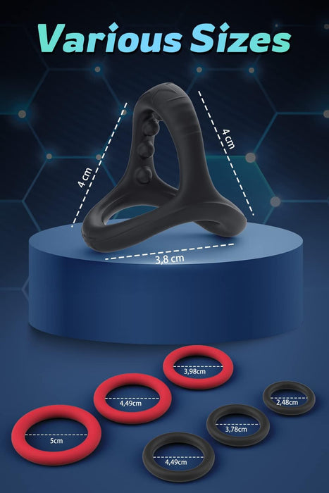 7 daļu silikona gredzenu komplekts – komforts un baudījums pāriem