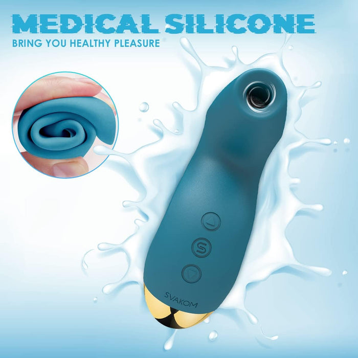 Diskrēts Klitora Stimulators ar Pulsējošo Tehnoloģiju un Spēcīgu Piesūkni