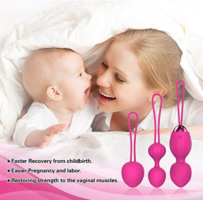 Kēģeļu bumbiņas ar tālvadību: 2in1 silikona vingrinājumi maksts muskuļiem un urīna kontrolei
