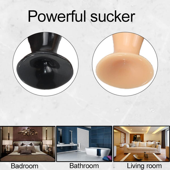 Мягкий силиконовый анальный плаг с сильной присоской, длина 42 см